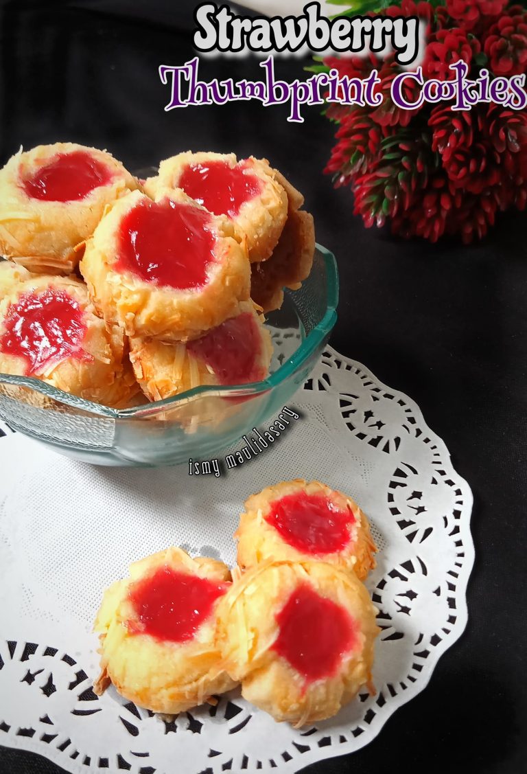 Resep Kue Kering Strawberry Thumbprint Cookies By Ismy Maulidasary