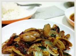 Kerang Masak Kam Heong by Ika Sally