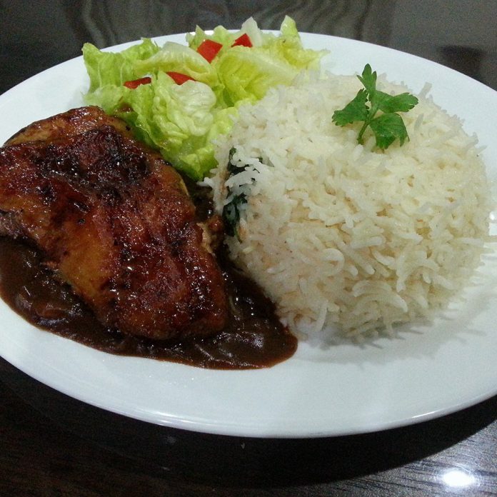 Butter Rice & Teriyaki Chicken by Arie Setya Butter Rice & Teriyaki Chicken by Arie Setya