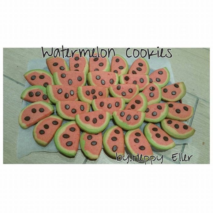 My Watermelon Cookies recipe by Happy Kusuma Eller
