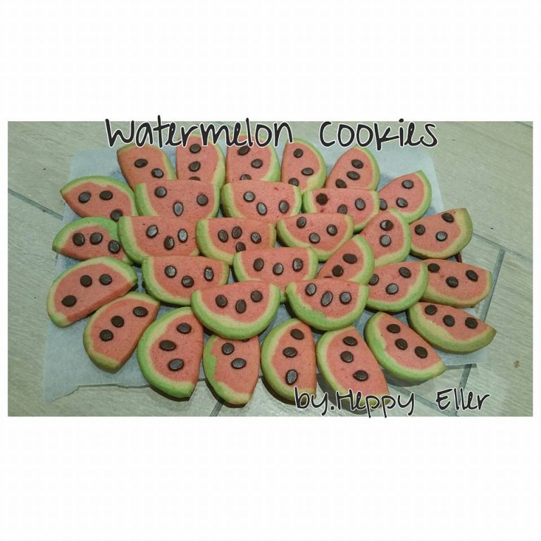 My Watermelon Cookies recipe by Happy Kusuma Eller
