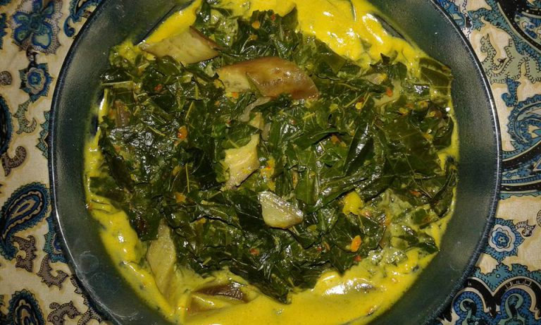 Opor Daun Singkong Plus Terong by Yanie Hijriany Kias