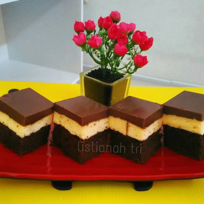 Puding Cake Lapis Coklat by Tri Listianah