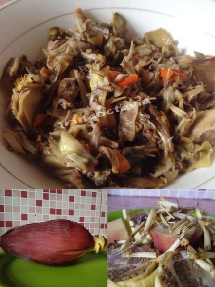 Tumis Pedas Jantung Pisang by Irina Octavia