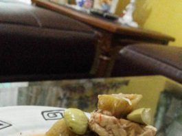 Lodeh Jantung Pisang Kepok dengan Pete dan Tahu Tempe by Yudha Indra Pramanto