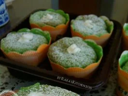 Pandan Hokkaido Chiffon Cupcake by Eirlynd Chararaya