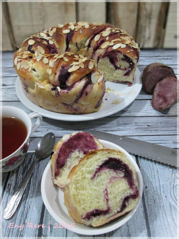Purple Sweet Potato Bread by Eny Rere Purple Sweet Potato Bread by Eny Rere