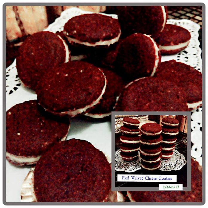Red Velvet Cheese Cookies by Milda Olfi Hamdja Red Velvet Cheese Cookies by Milda Olfi Hamdja