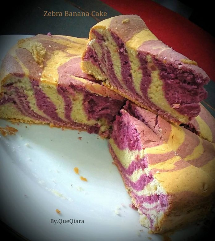 Zebra Banana Cake by Nophi Norahman Zebra Banana Cake by Nophi Norahman
