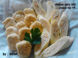 Chicken Spicy Bite (Chicken Egg roll) by Intan Wulandari