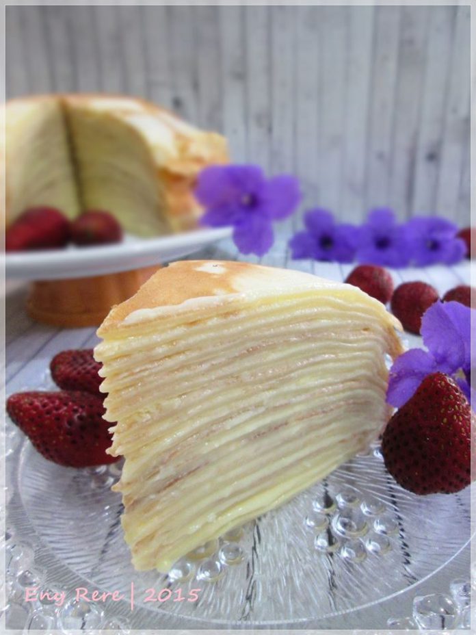 Mille Crepe with Vanilla Cream Custard by Eny Rere