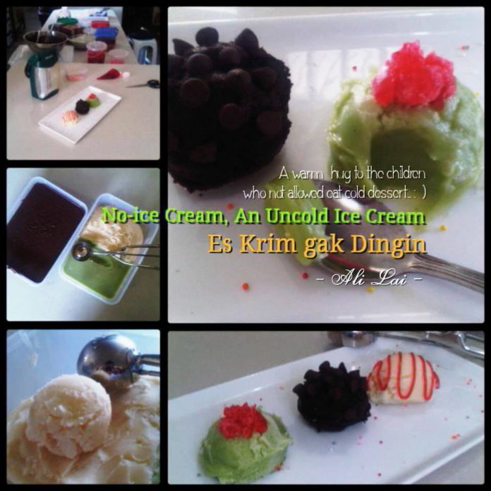 No-ice Cream, An Uncold Ice Cream by Ali Lai