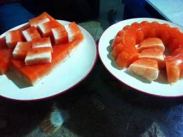 Puding Marmer Pepaya by Asih Ayuningtyas