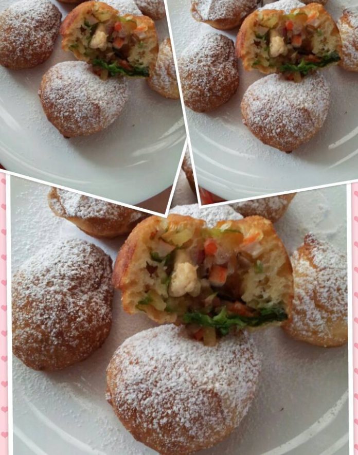 Roti Goreng Isi Ayam dan Sayuran by Putri Rara