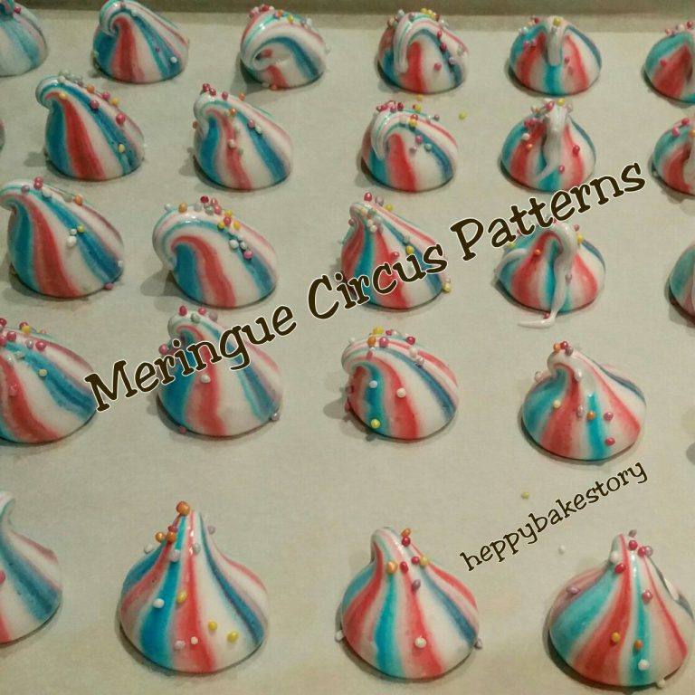 Strawberry Meringue with Circus Patterns by Happy Kusuma Eller