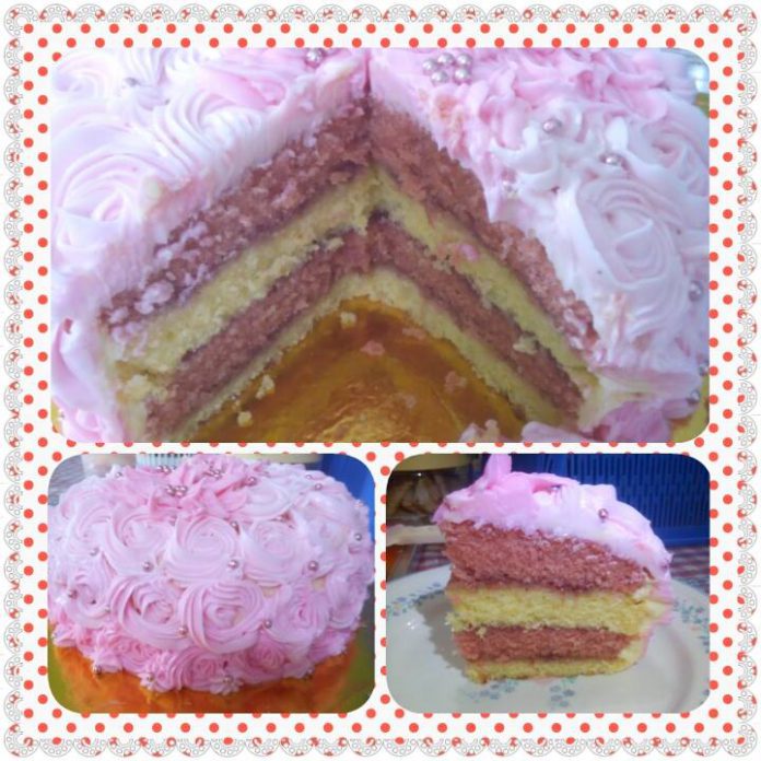 Strawbery Cheese Cake With Ombre Rose Buttercream by Oktarina Sofia Ummu Fatih Strawbery Cheese Cake With Ombre Rose Buttercream by Oktarina Sofia Ummu Fatih