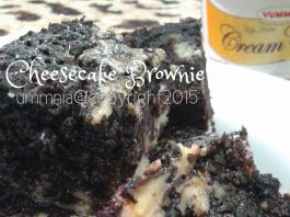 Fudgy Cheesecake Brownie by Ummu Amanda Mayra