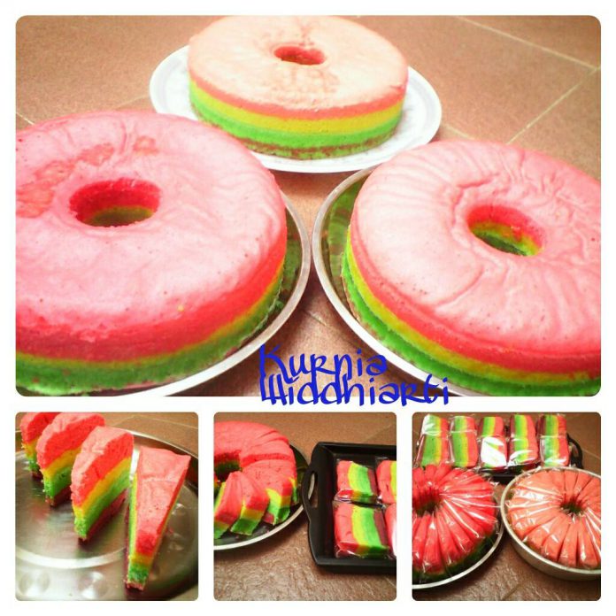 Rainbow Cake Kukus by Kurnia Widdhiarti Rainbow Cake Kukus by Kurnia Widdhiarti