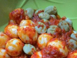 Puyuh Petai Balado Sambal Durian by Ana Mariana Koto