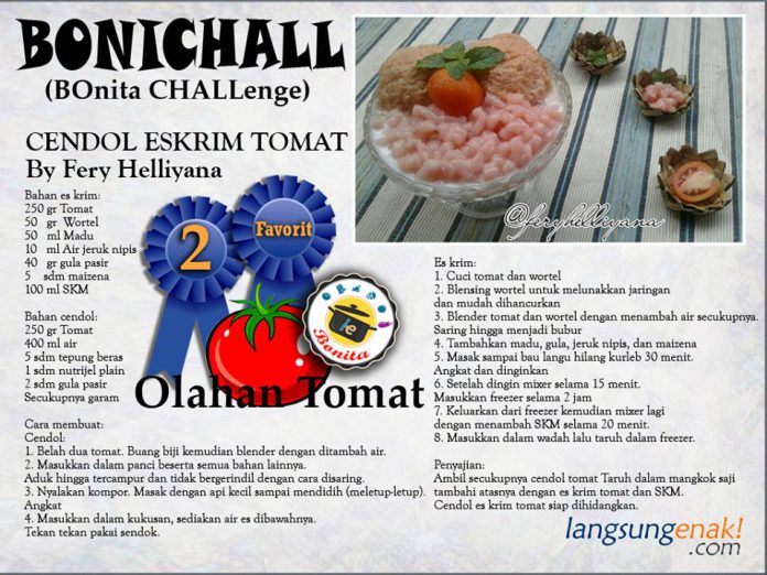 Cendol Es Krim Tomat by Fery Helliyana Cendol Es Krim Tomat by Fery Helliyana