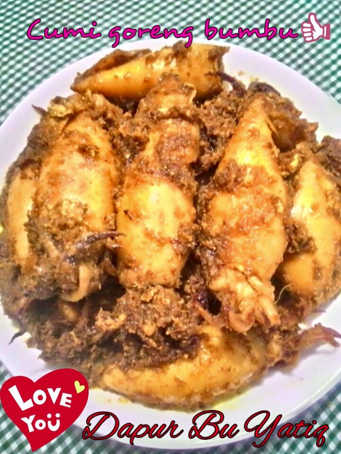 Cumi Gurih isi Telur Goreng Bumbu by Yati Suryati Cumi Gurih isi Telur Goreng Bumbu by Yati Suryati