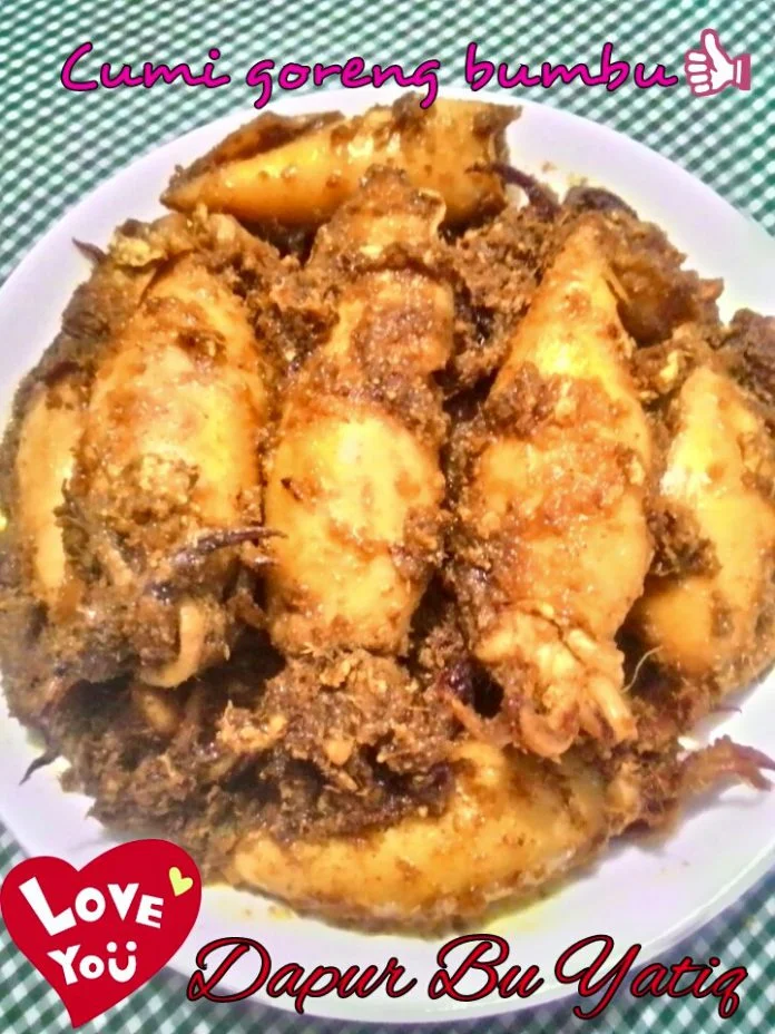 Cumi Gurih isi Telur Goreng Bumbu by Yati Suryati Cumi Gurih isi Telur Goreng Bumbu by Yati Suryati