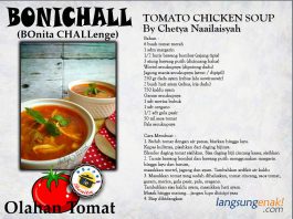Tomato Chicken Soup By Chetya Naailaisyah