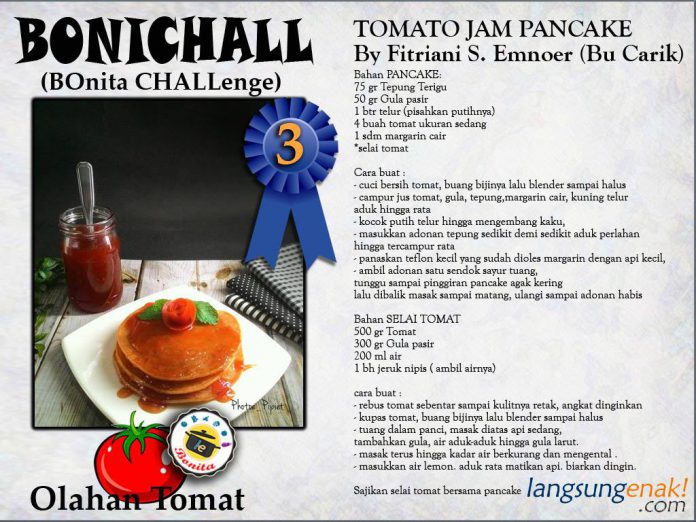 Tomato Jam Pancake By Fitriani S. Emnoer https://langsungenak.com/?s=tomato