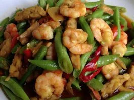 Tumis Buncis Udang