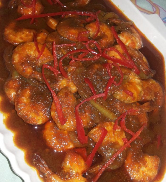 Udang Bumbu Rujak by Amelia Soebiyanto
