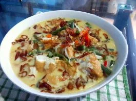 menu hari ini Sayur Kacang dan Tahu