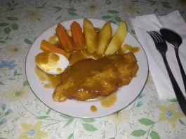 Chicken Steak with Brown Sauce by Alice Mylani Hatmagiri