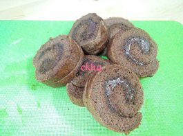 Chiffon Choco Roll Cake by Ekha Fajar Kartika