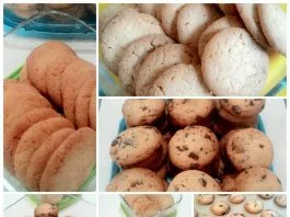 Crispy Butter Cookies & Chocochips Butter Cookies by Firagiel Isti
