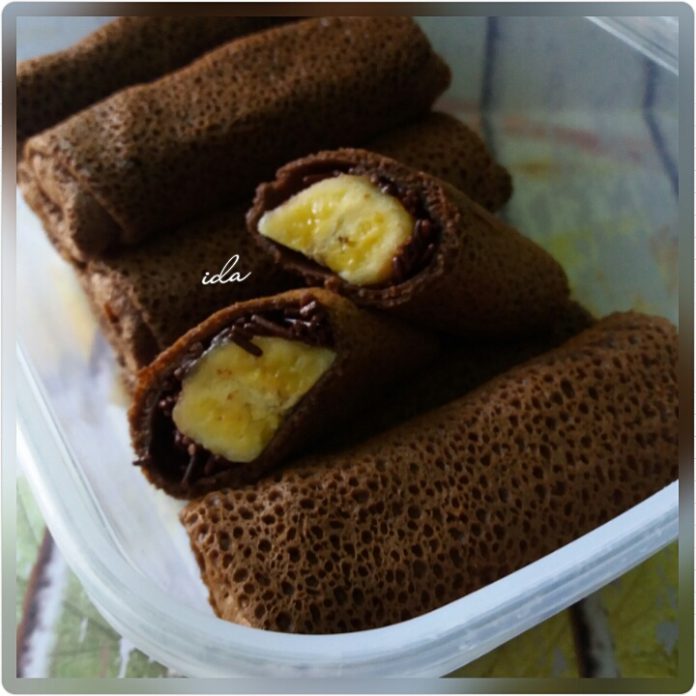 Dadar Gulung Pisang Coklat By Ieda Ihsan