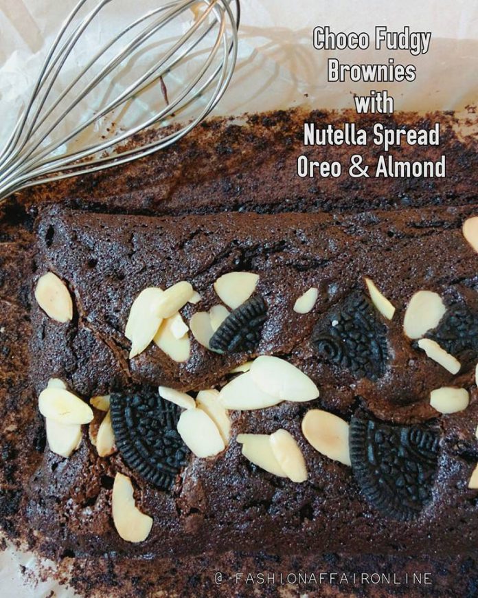 Fudgy Brownies Oreo Nutella by Eka Riyanti Fudgy Brownies Oreo Nutella by Eka Riyanti