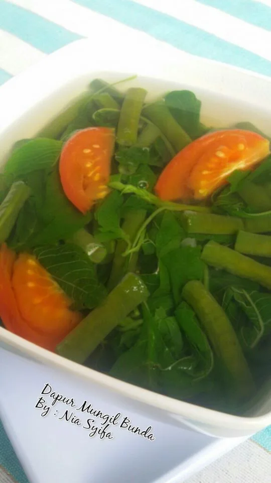 Sayur Bening Bayam & Kacang Panjang by Nia Syifa