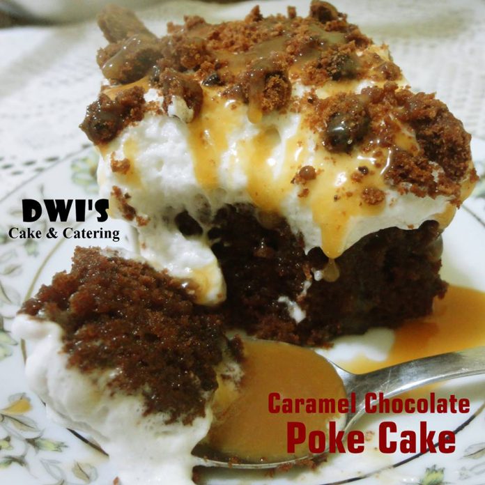 Caramel Chocolate Poke Cake by Dwi SR Caramel Chocolate Poke Cake by Dwi SR