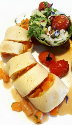 Iga Bakar Oles Kurma Sirup dan Saus Beschamel Tomat by Doni Kusumah 4