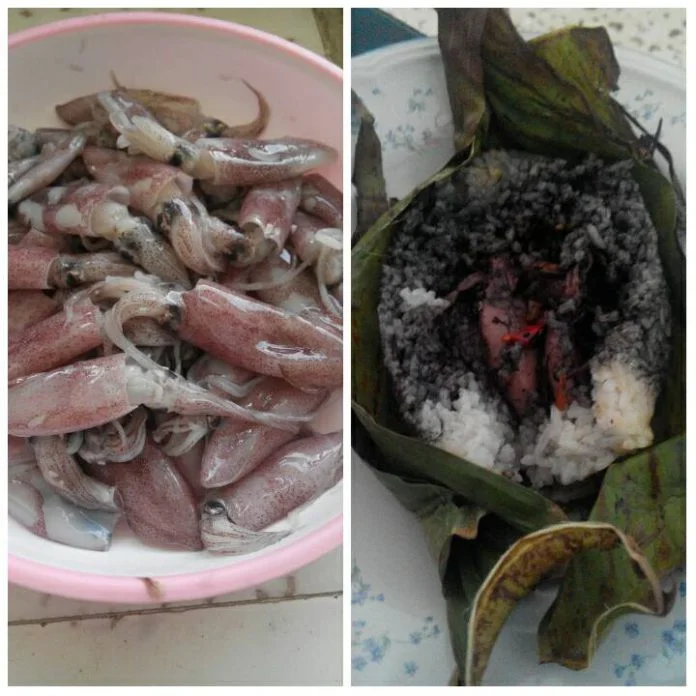 Nasi Bakar Cumi Hitam by Merlin Estorina