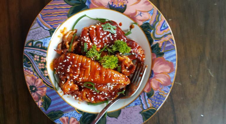 Spicy Grilled Squid (Korean food) by Vera Ysa