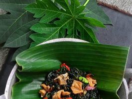 Tumisan Daun Pepaya Ikan Asin by Uniqee Pricillaa Prameswarii