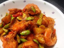 Sambal Udang Pete dan Kentang by Tannia Wong