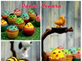 Cake Cangkang Telur Rainbow by Fetty Dinara