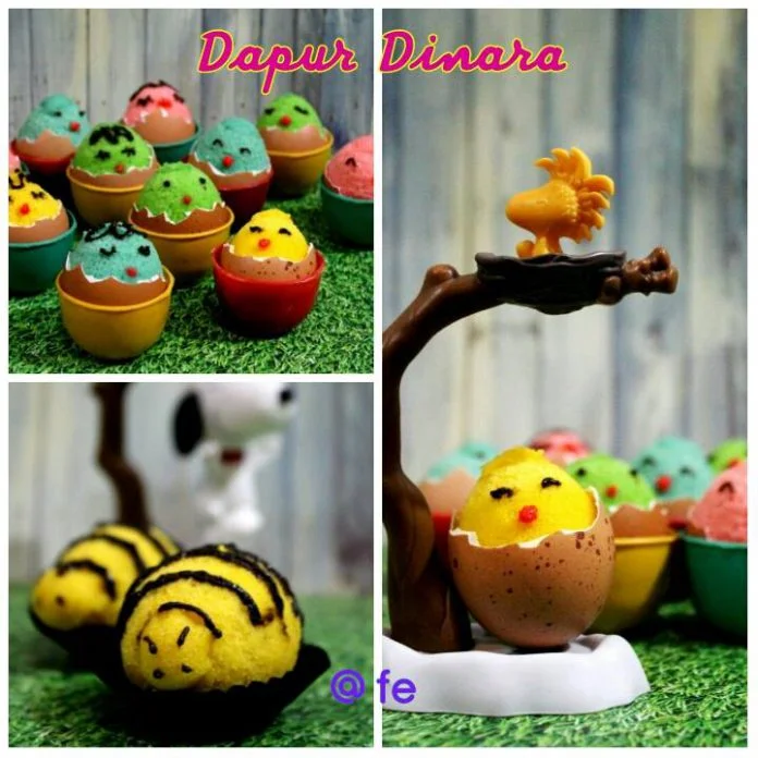 Cake Cangkang Telur Rainbow by Fetty Dinara
