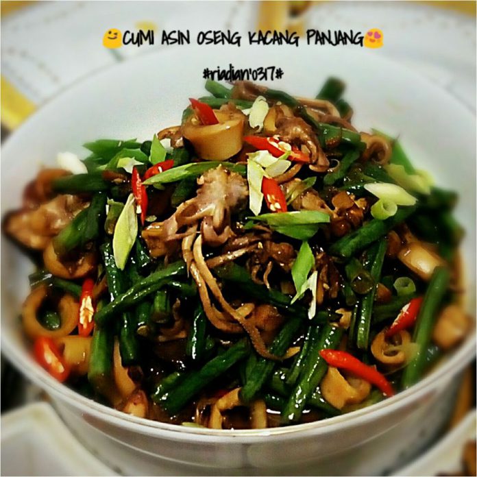 Cumi Asin Oseng Kacang Panjang by Ria Dian Lestari