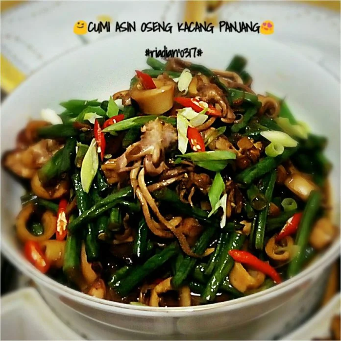 Cumi Asin Oseng Kacang Panjang by Ria Dian Lestari