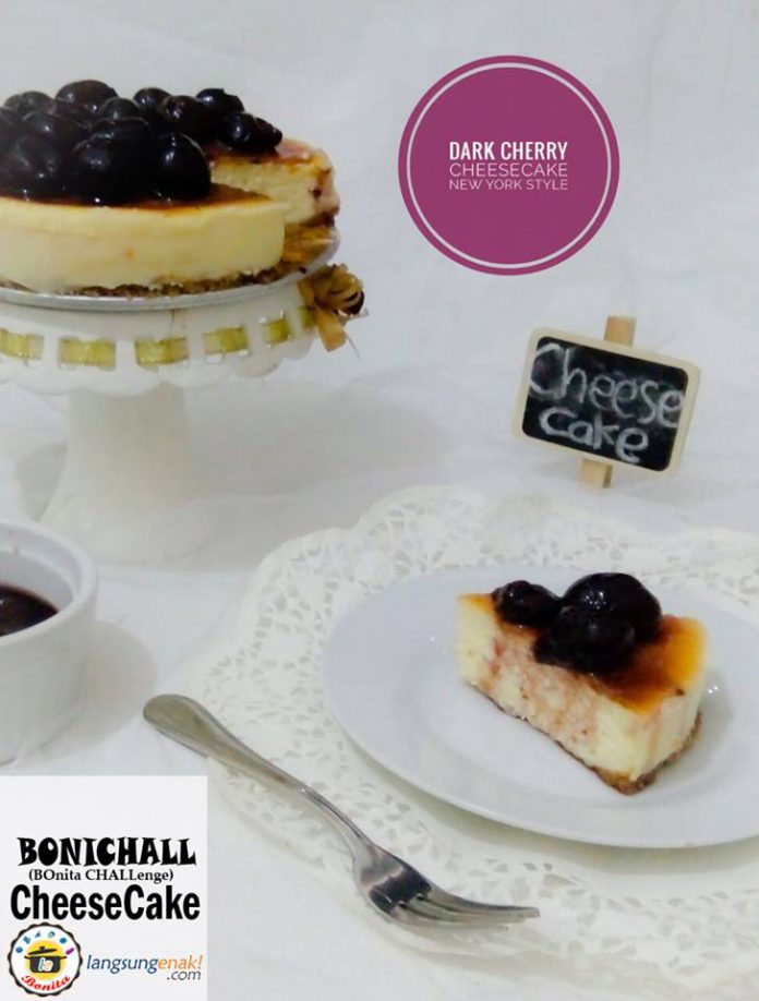 Dark Cherry Cheesecake by Dyah Oktarini Dark Cherry Cheesecake by Dyah Oktarini