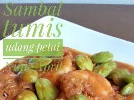 SambalTumis Udang Petai by Ninie April