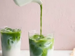 Iced Green Tea Latte by Uniqee Picillaa Prameswarii